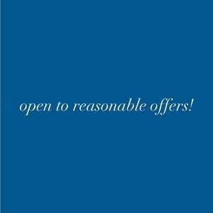 Don’t wait for the price to drop. Open to reasonable offers!